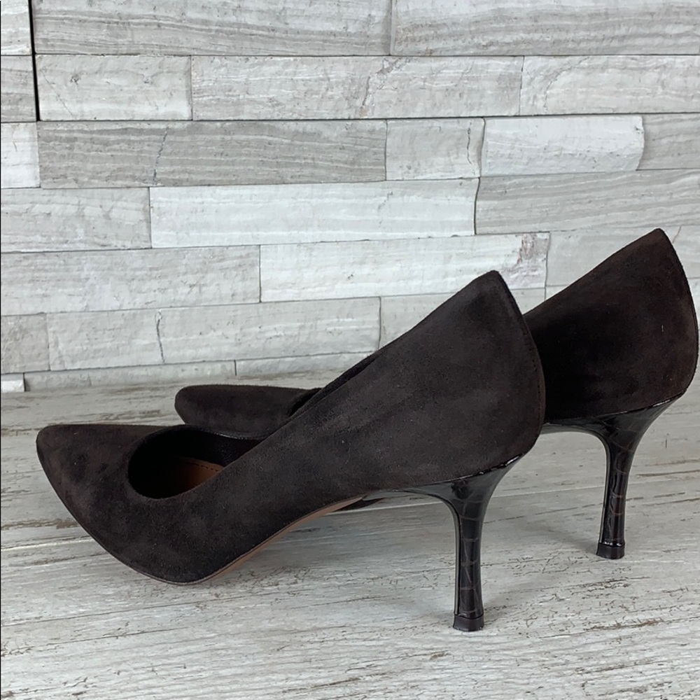 Donald J Pliner Treva Brown Suede Pump 8M - Picture 8 of 8